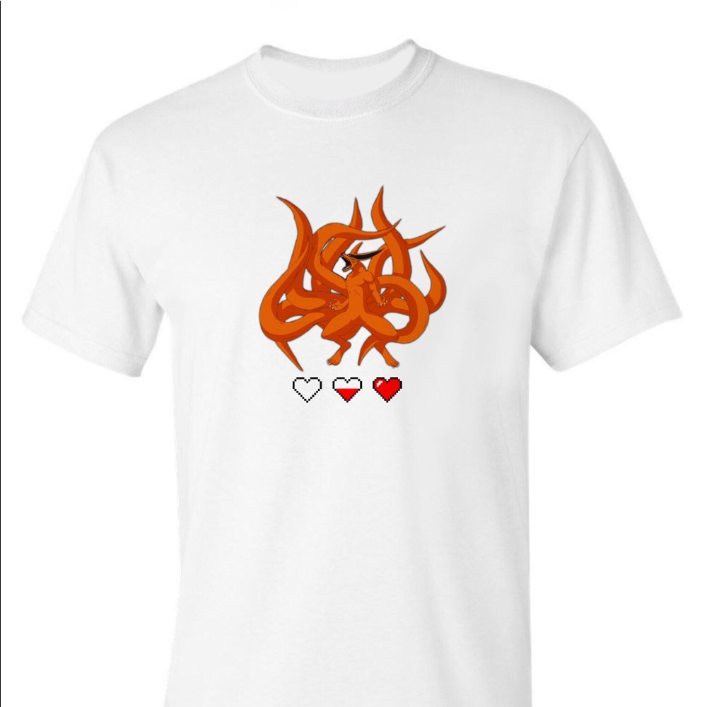 🆕Naruto nine till fox T-shirt - Picture 2 of 2